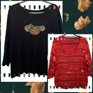 Halloween Novelty Tshirt Bundle 2 piece Size 2X